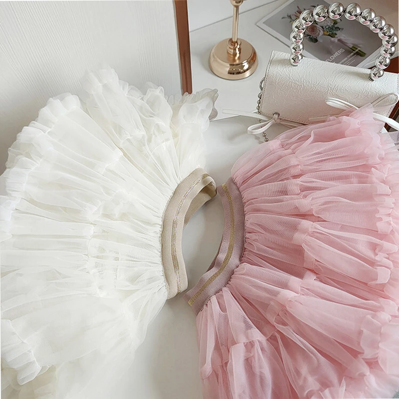 Baby Girls Chiffon Fluffy Pettiskirt Tutu Princess Party Skirts Ballet Dance Wear Kids Children Ballet Party Performance Skirts