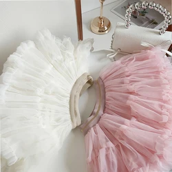 Baby Girls Tutu Skirt Fluffy Children Ballet Kids Pettiskirt Baby Girl Skirts Princess Tulle Party Dance Mesh Cake Skirts