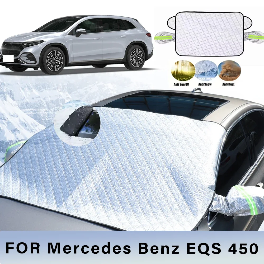 

Thickened Car Now Sunshade Windshield Cover With 5/9 Magnets UV Protection Anti Snow Sunlight For Mercedes Benz EQS 450