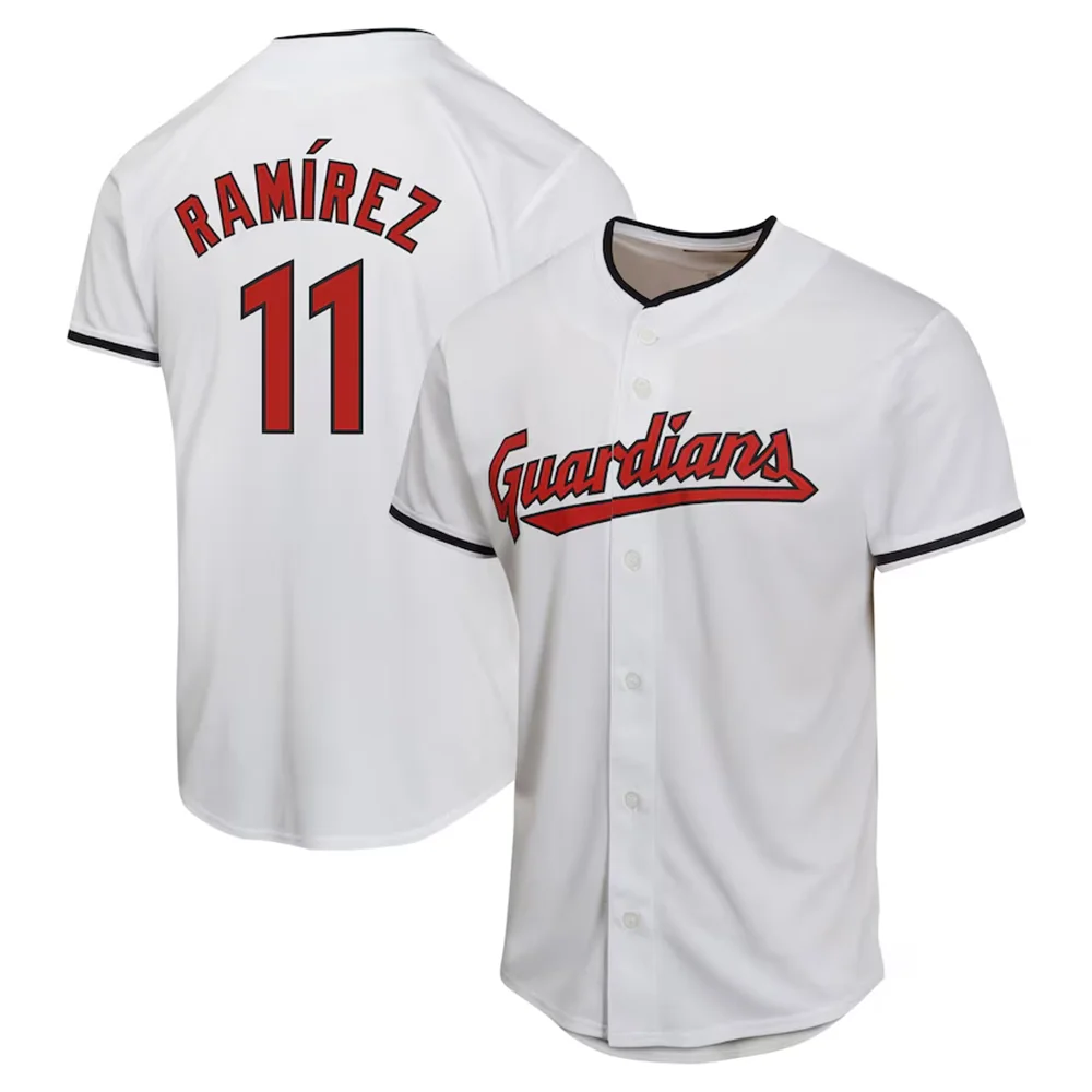 24 Summer Guardians Baseball Shirt Breathable Short Sleeve Track & Field Cleveland  Adult Top Children\'s Training Jersey No. 11