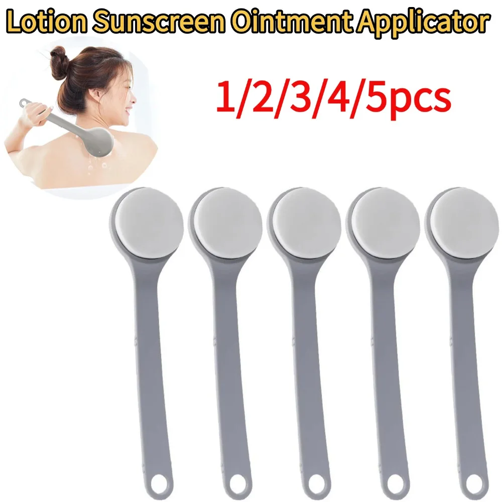 Aplicador de ungüento de protección solar de loción multifunción, limpiador corporal de mango largo, cepillo de ducha, aplicador de espalda de bronceado con protector solar automático