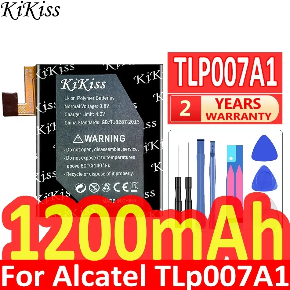 

Аккумулятор KiKiss 1200 мАч для Alcatel TLp007A1, батареи + Бесплатные инструменты