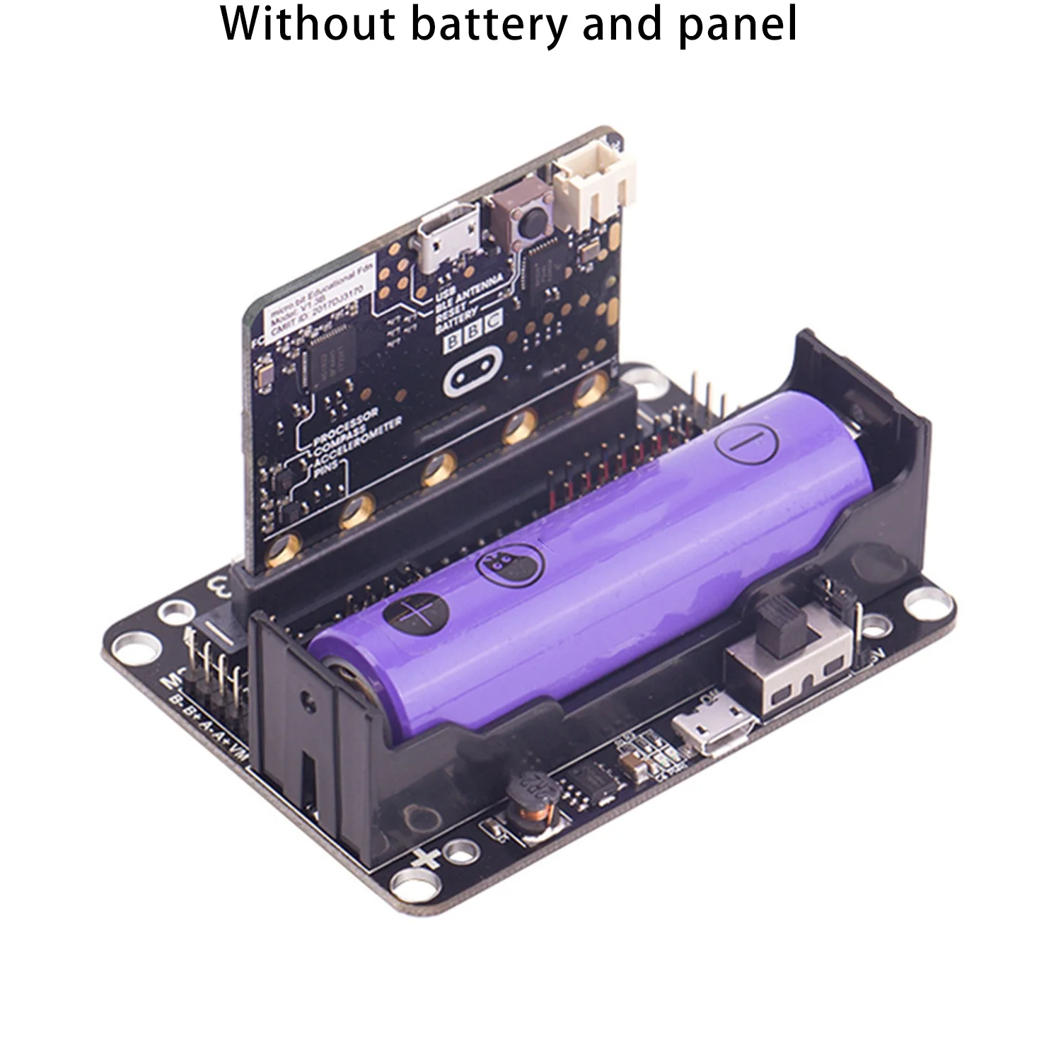 สําหรับ MICROBIT บอร์ดขยายสําหรับ Microbit อะแดปเตอร์สมาร์ทรถการเขียนโปรแกรมหุ่นยนต์ DIY ขยาย Python