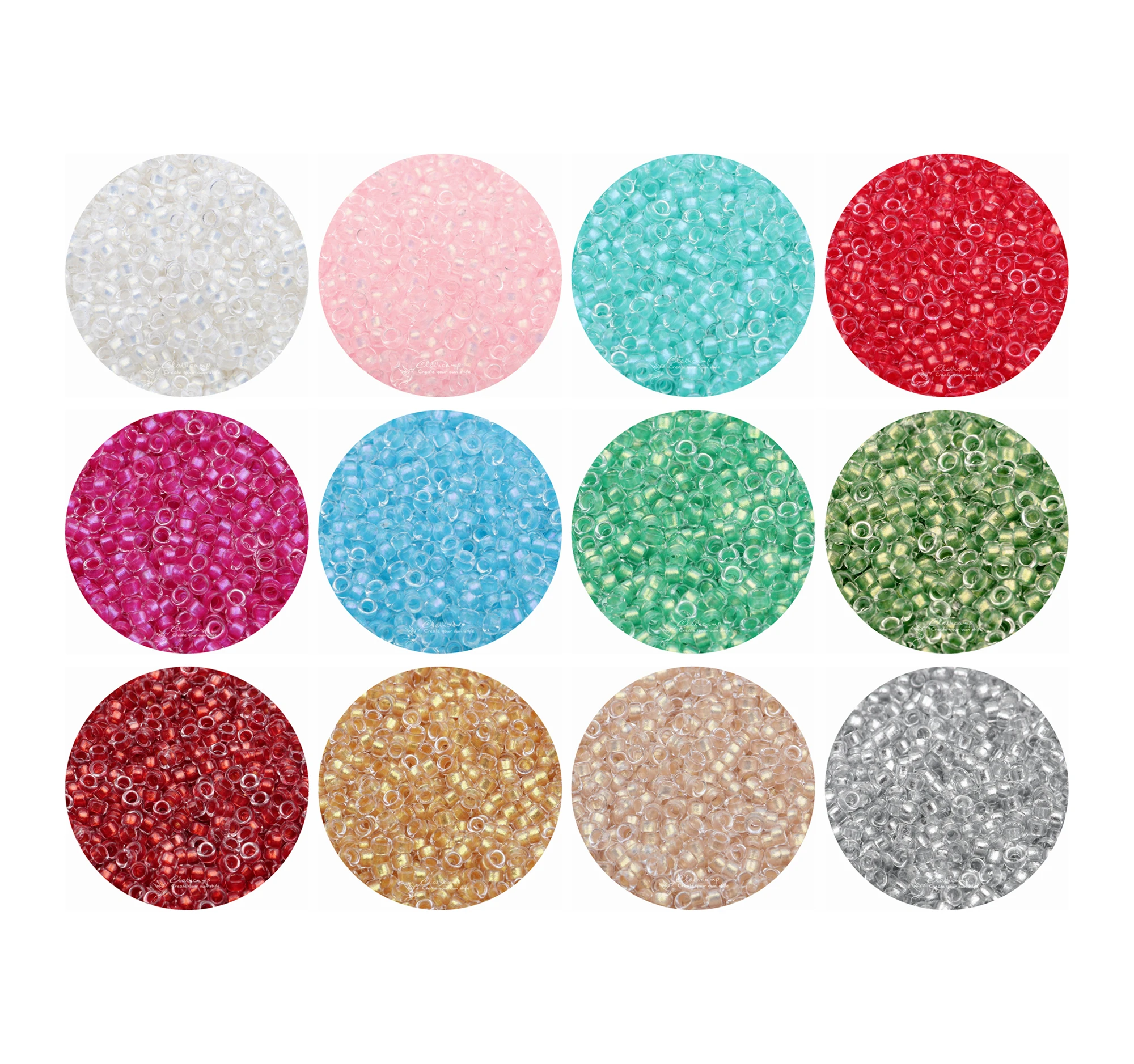 2.5mm Seed Beads Metallic Steel Lined  Tiny Seed glass bead High Quality 800PCS 10g Earring Necklace Accessories GSB-E