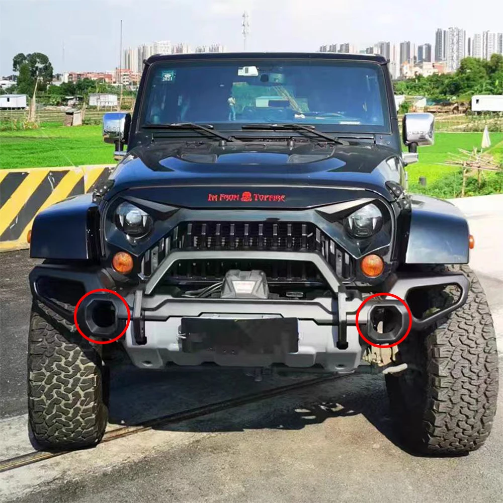 

Передняя крышка бампера R-R, защитная крышка противотуманной фары, кронштейн, абажур, 2 шт., черный ABS SXMA JL1229-2 для Jeep Wrangler JL2018 + R-R бампер