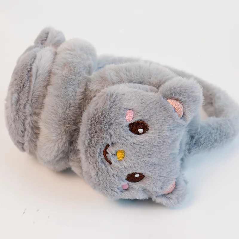 الشتاء غطاء للأذنين الملونة الكرتون غطاء للأذنين محشوة الحيوان رئيس غطاء للأذنين الدافئة للأطفال مدرسة الشتاء