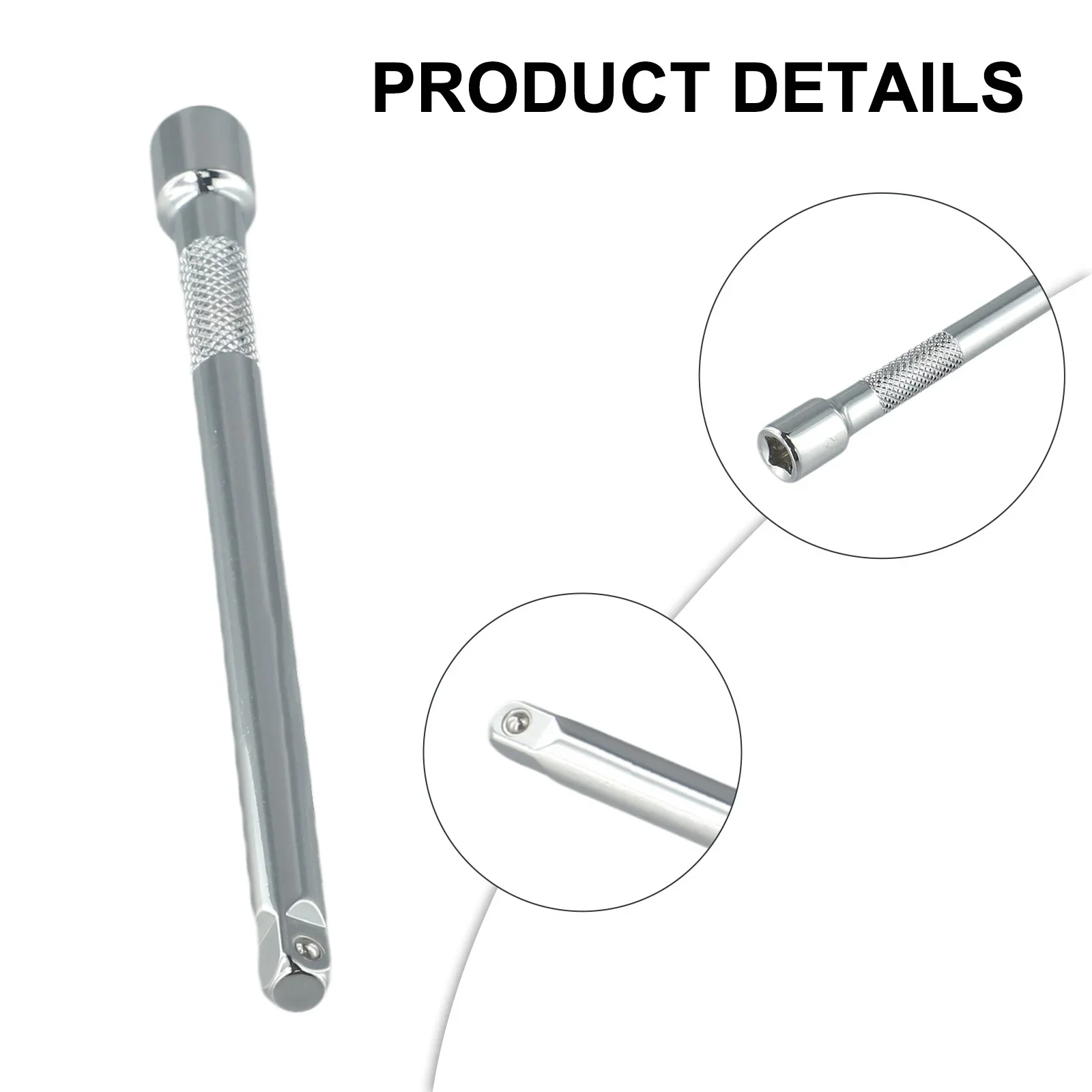 Extender Hand Extension Bar Ratchet Replacement Rustproof 1/4 Drive 50/100/150mm Extension Rod Small Square Rod
