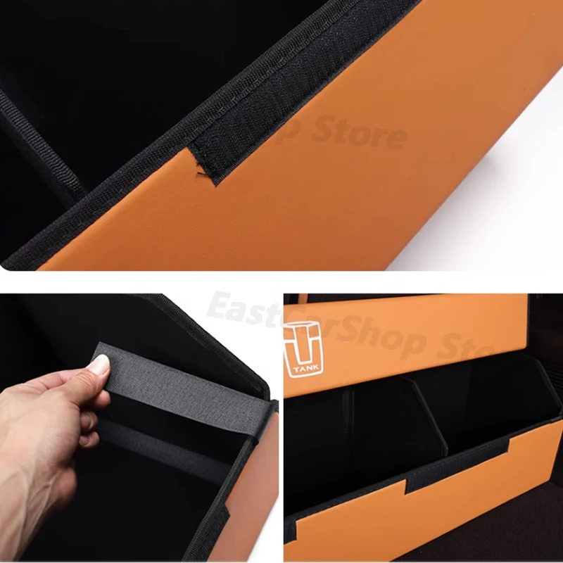 For Great Wall GWM Tank 500 400 300 Car Trunk Storage Box Interior Trunk Folding Multi-function Storage Box Accessories