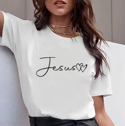 JESUS Men and Women Christian Bible T-shirts Couple Family