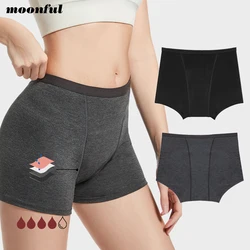 Menstruation höschen Frau sehr reichlich Fluss Menstruation Boxer Mädchen hohe Taille Periode Boy short Höschen Baumwolle Menstruation Unterwäsche periodenunterwäsche