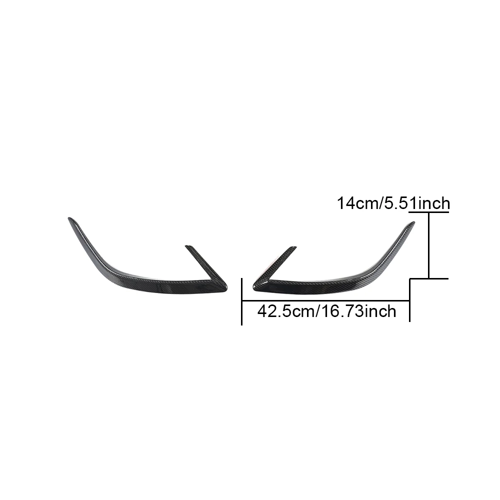 Suitable for A true carbon rear bumper duck-shaped splitter vent suitable Suitable for Kia Stinger view 6