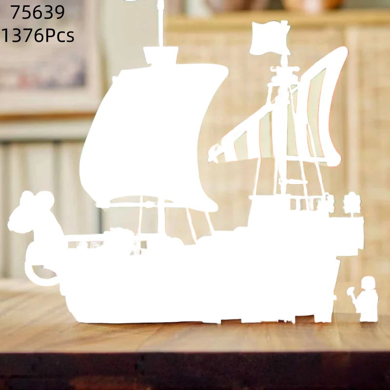 

Новинка 2025 года: конструктор из 1376 деталей, модель корабля, подарки на день рождения, Хэллоуин, Рождество для взрослых