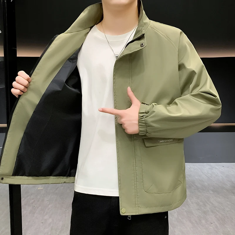 Outdoors, Male, Baseball Outfit, Hiking, Camping, Fishing, Traveling, Driving, Sports, Fashion, Leisure, Stand-up Collar Jacket