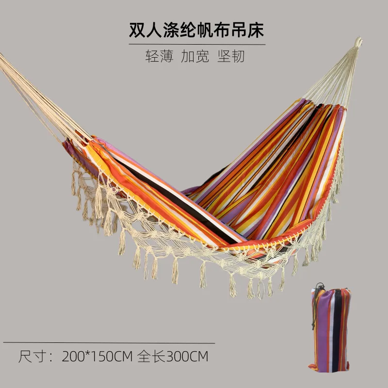 Xinyu i Polyester Canvas Swing Outdoor Camping Supplies Hanging Chair Cross border E-commerce Foreign Trade Wholesale NS Tassel