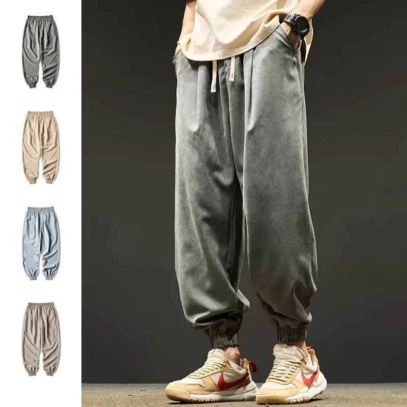 Men Baggy Pants Sweatpants Thin Trouser Summer Jogger Pant Cargo Casual Vintage Harajuku Men's Clothing Track Pants
