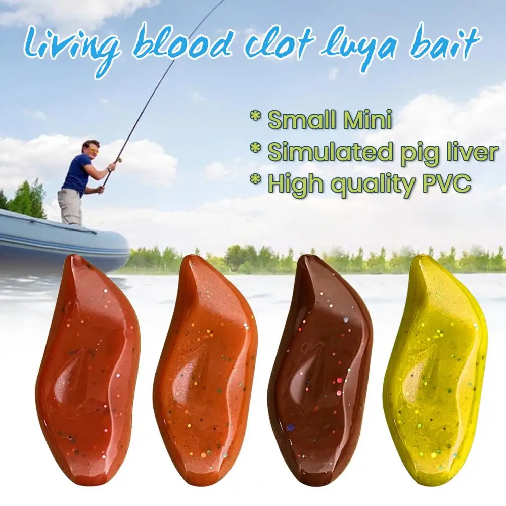 Colorful Clot Lure Colorful Clot Fishing Lure Set with Sequins Realistic Sinking Black Grass Carp Soft for Outdoor for Anglers