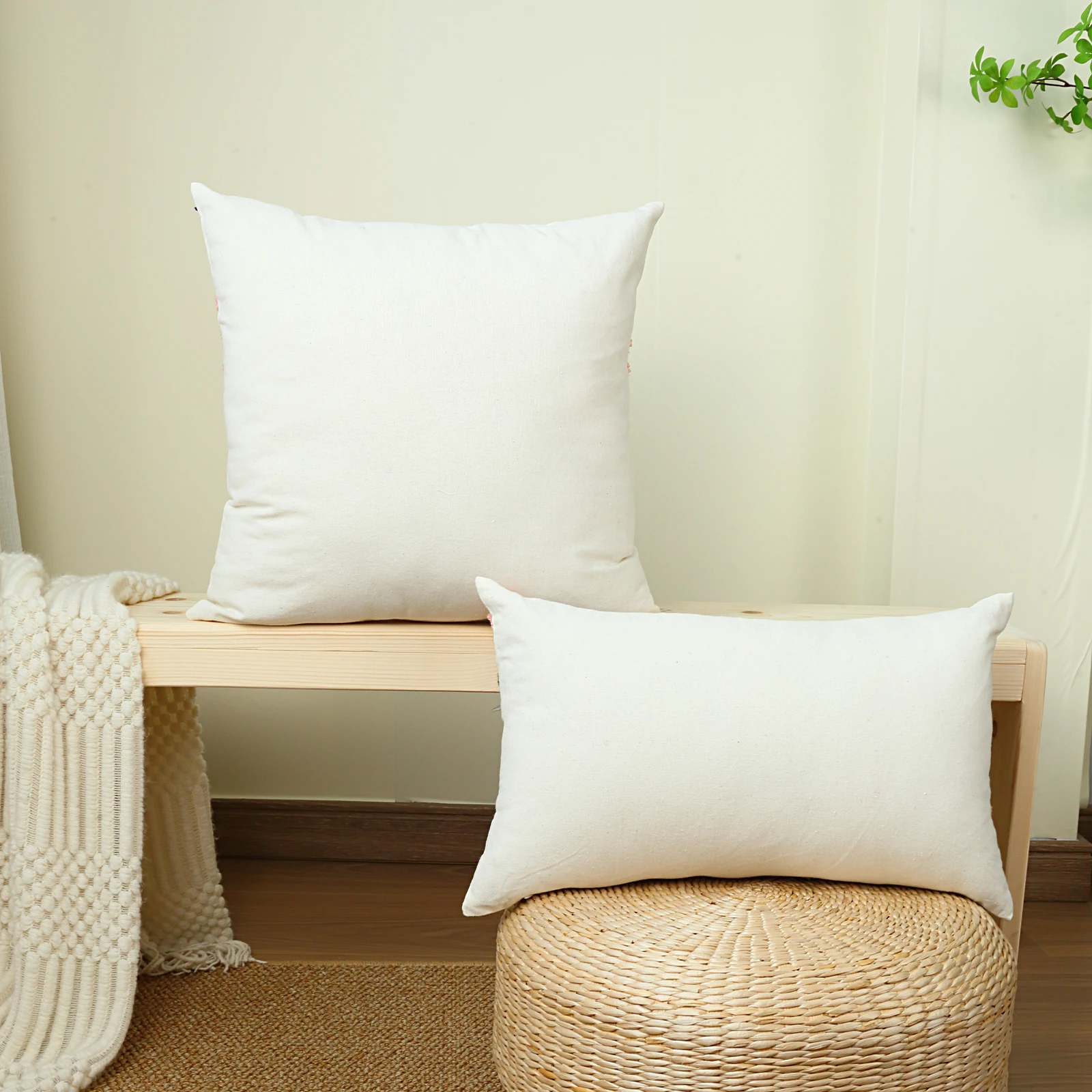 1pc, Embroidery Cushion Covers Soft Decorative Sofa Pillow Cases Sunflower Pillow Cover For Living Room Hotel Decor