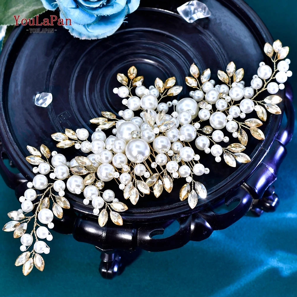 

YouLaPan Bridal Rhinestone Hair Comb Wedding Fashion Headwear Bridesmaid Headpiece Bride Headdress Party Hair Ornament HP917