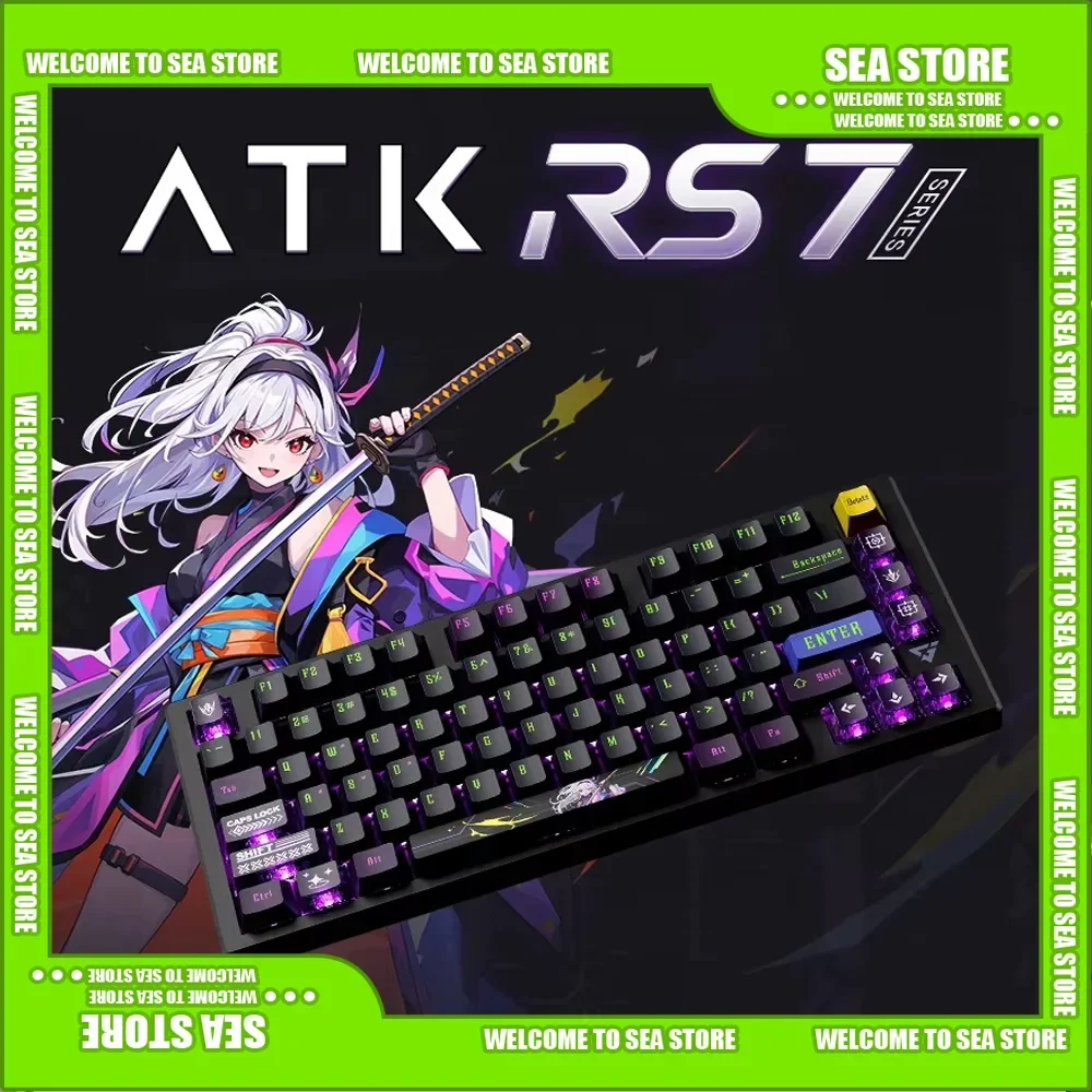 ATK RS7 Pro PC Mechanical Keyboard Rgb 8k Esports Aluminium Alloy Magnetic Switch Custom Wired  Keyboard Low Delay E-sport