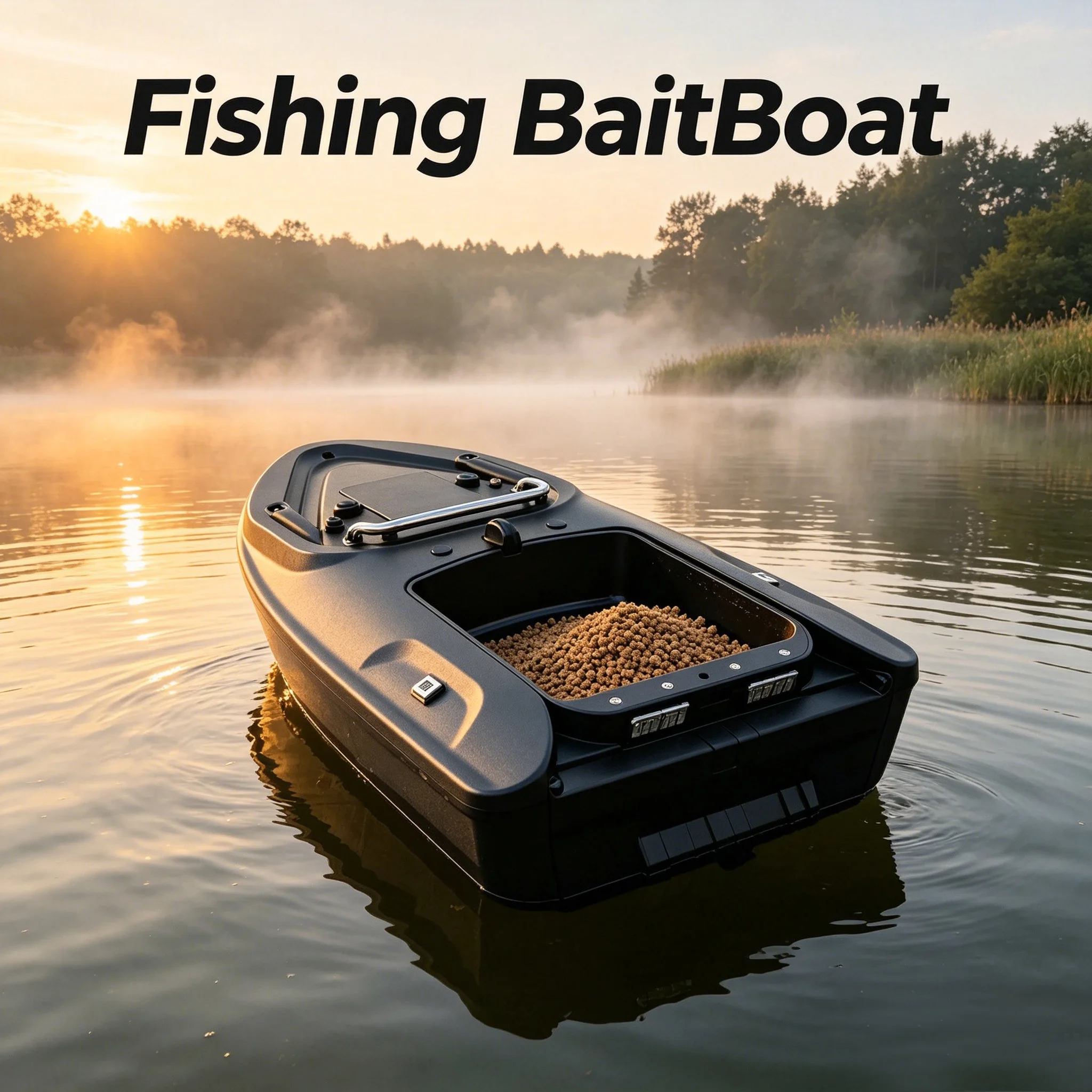 STLF 2KG Load Capacity Fishing Bait Boat 500m RC GPS Positioning One-Key Return ABS Plastic Night Light