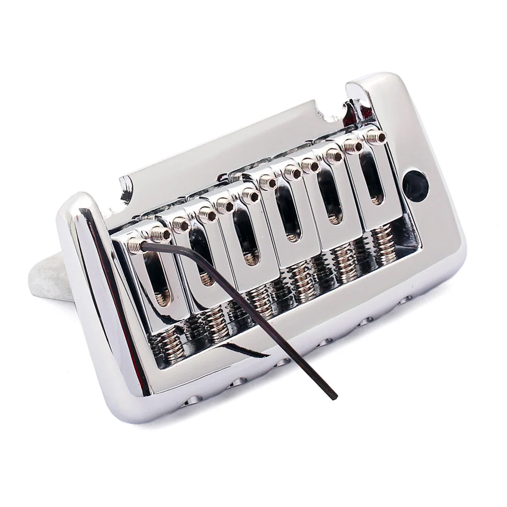 جسر تريمولو لاستبدال الجيتار الكهربائي سلسلة اهتزاز واحدة Ga208 ملحقات جيتار ذات لمسة نهائية معدنية