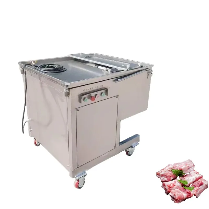 New Automatic Beef Piece Cutter Fresh Meat Slicer Pork Fish Slicer Chicken Stainless Steel