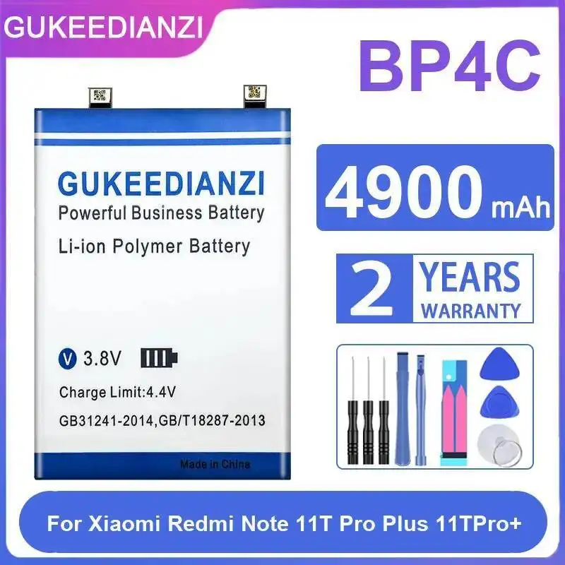 

Environmentally Friendly Mobile Phone Battery 4900Mah For Xiaomi Redmi Note 11T Pro Plus 11Tpro+ BP4C