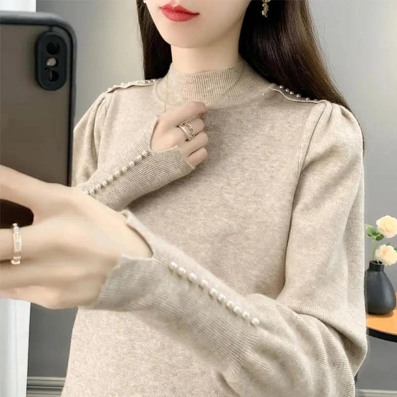 Thicken Women Turtleneck Sweaters Autumn Winter Tops Slim Women Pullover Knitted Sweater Jumper Soft Warm Pull