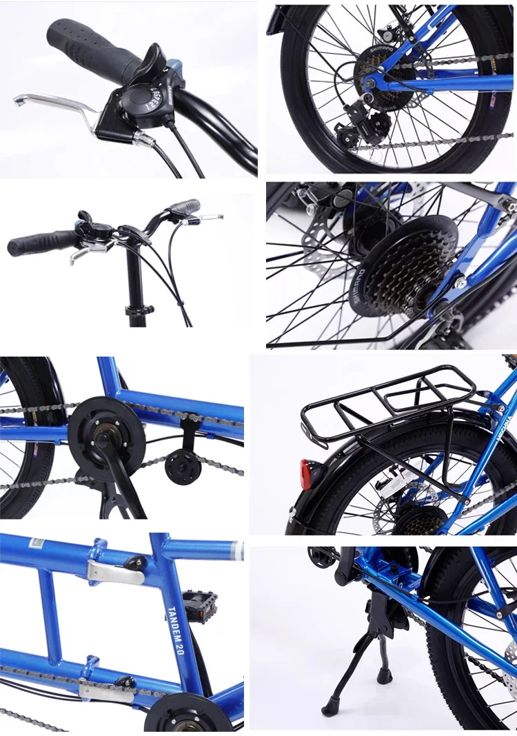 2 أشخاص 2 مقاعد قابلة للطي ترادف الدراجة لمشاهدة معالم المدينة الترفيه الكبار طوي تانديم دراجة في الساخن بيع #4