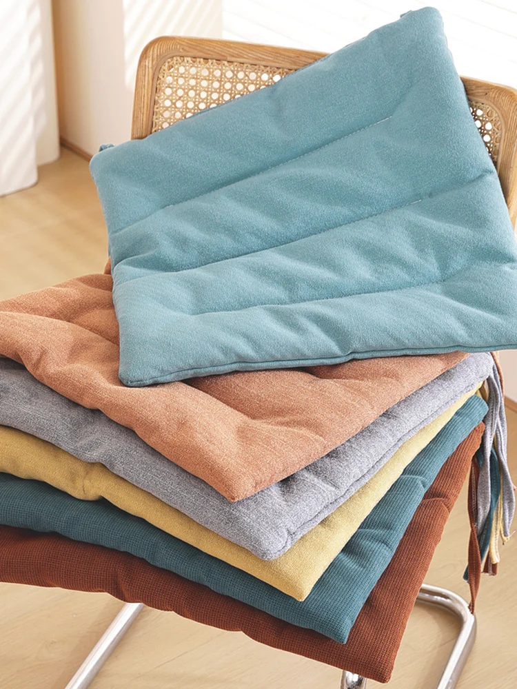 

Подушка для офисного стула, однотонная, двусторонняя, квадратная, с наполнителем из полиэфирного волокна, для домашнего использования, универсальная, для студентов на четыре сезона