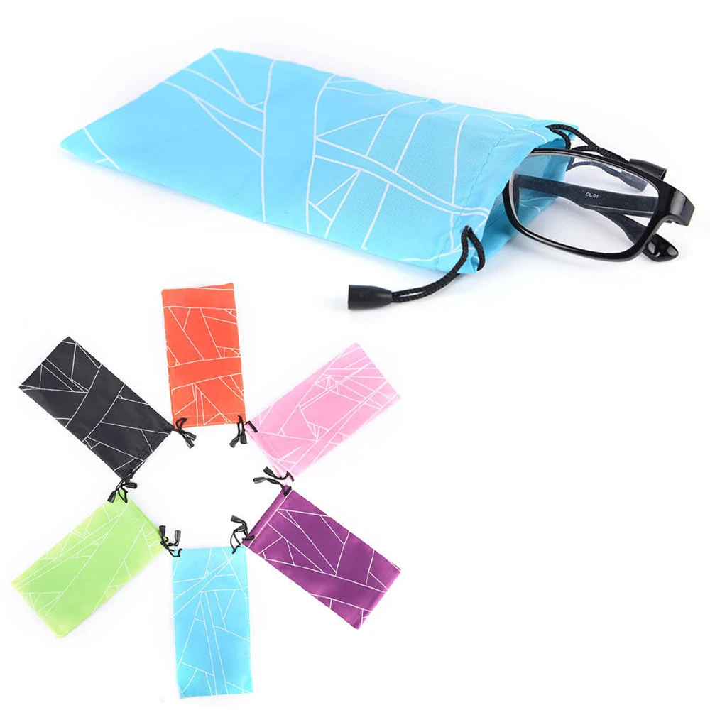 5 PCS/10 PCS Multi-Functional Sunglasses Bag Pouch Eyewear Cloth Cleaning Optical Glasses Case Random