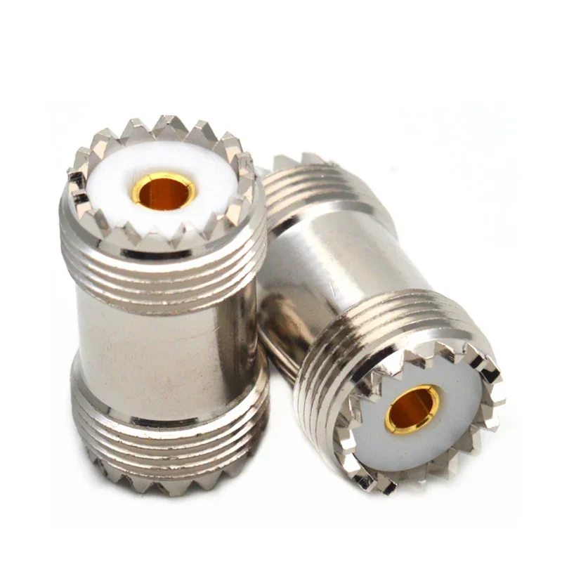 2pcs UHF Female SO-239 Jack to UHF Female SO239 RF Adapter Connector for PL-259 UHF Male SL16,M,UHF-KK