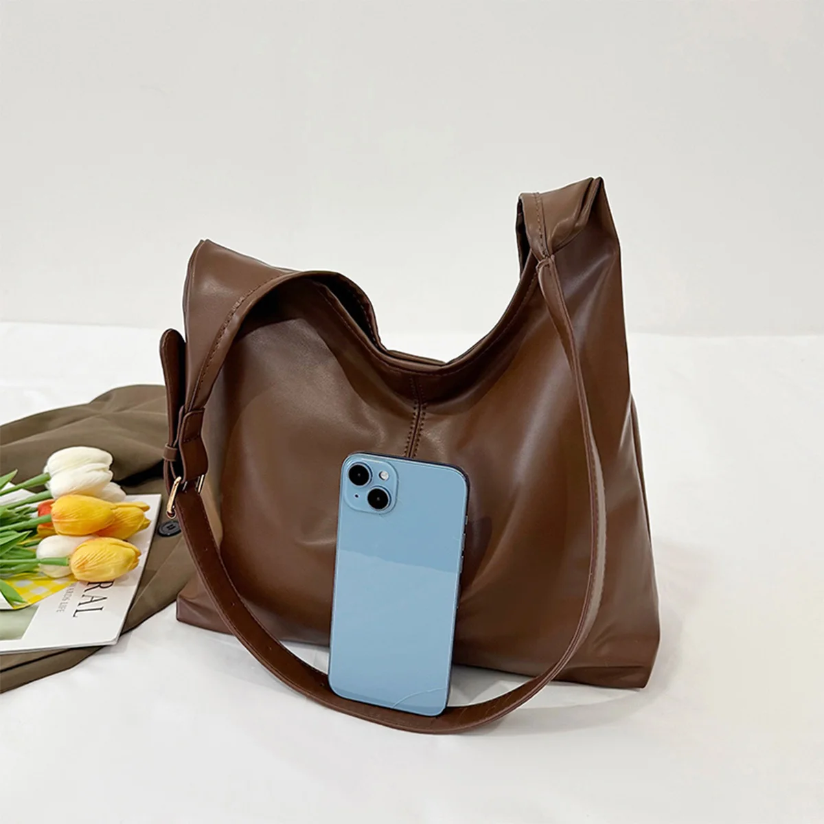 Thumbnail 3 - #67 New Soft Leather Bucket Bags Arrivals