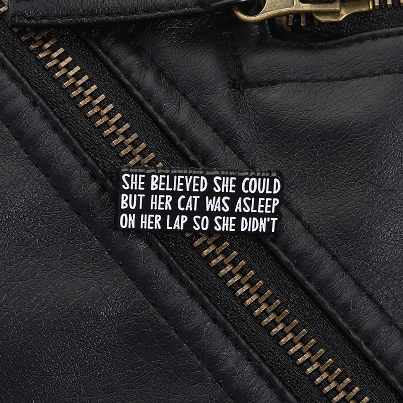 Cat Lover Humor Pin…