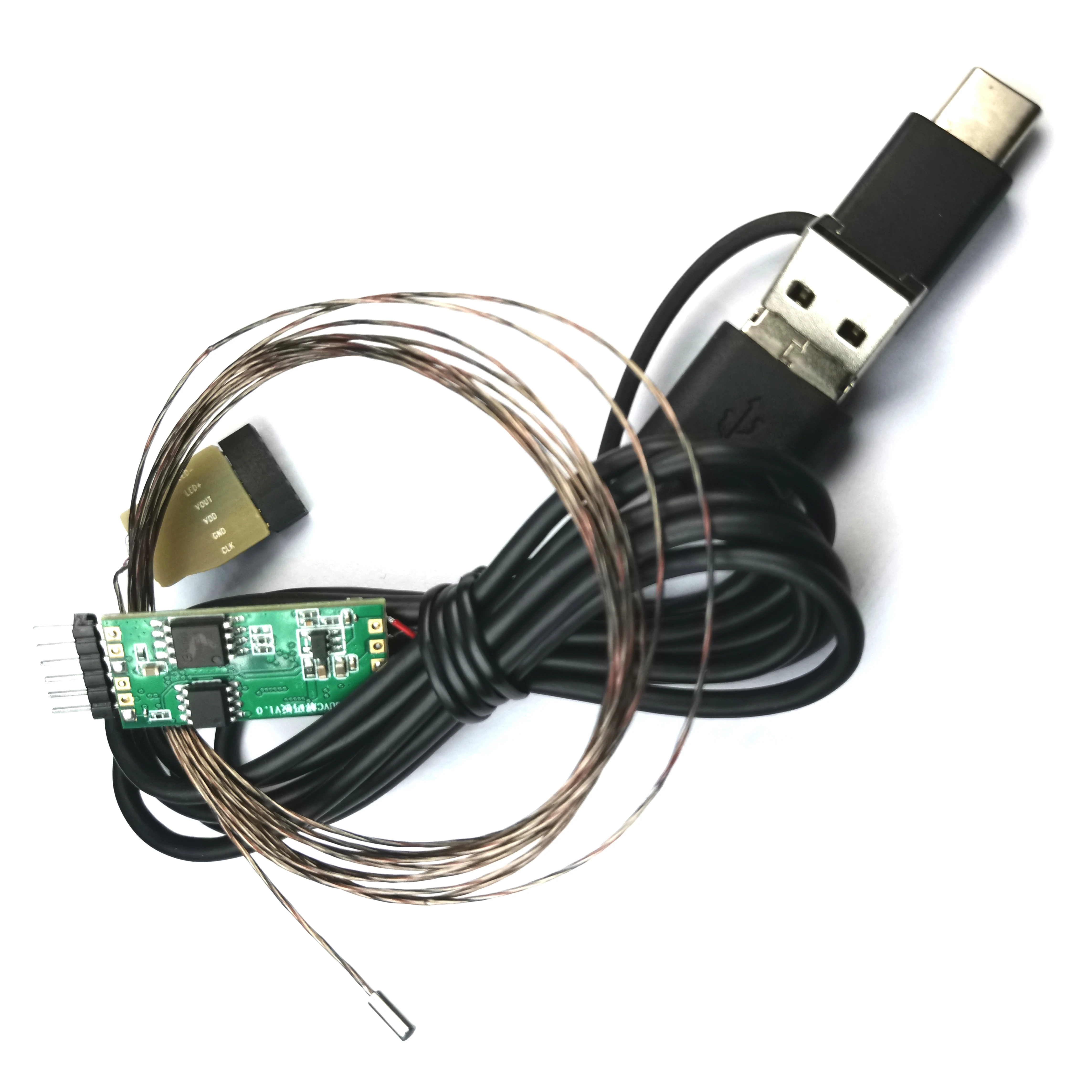 OEM Super Mini OV6946 1.8MM 400x400 30fps Endoscope USB Camera Module with 120 Degree Wide FOV LED Light for