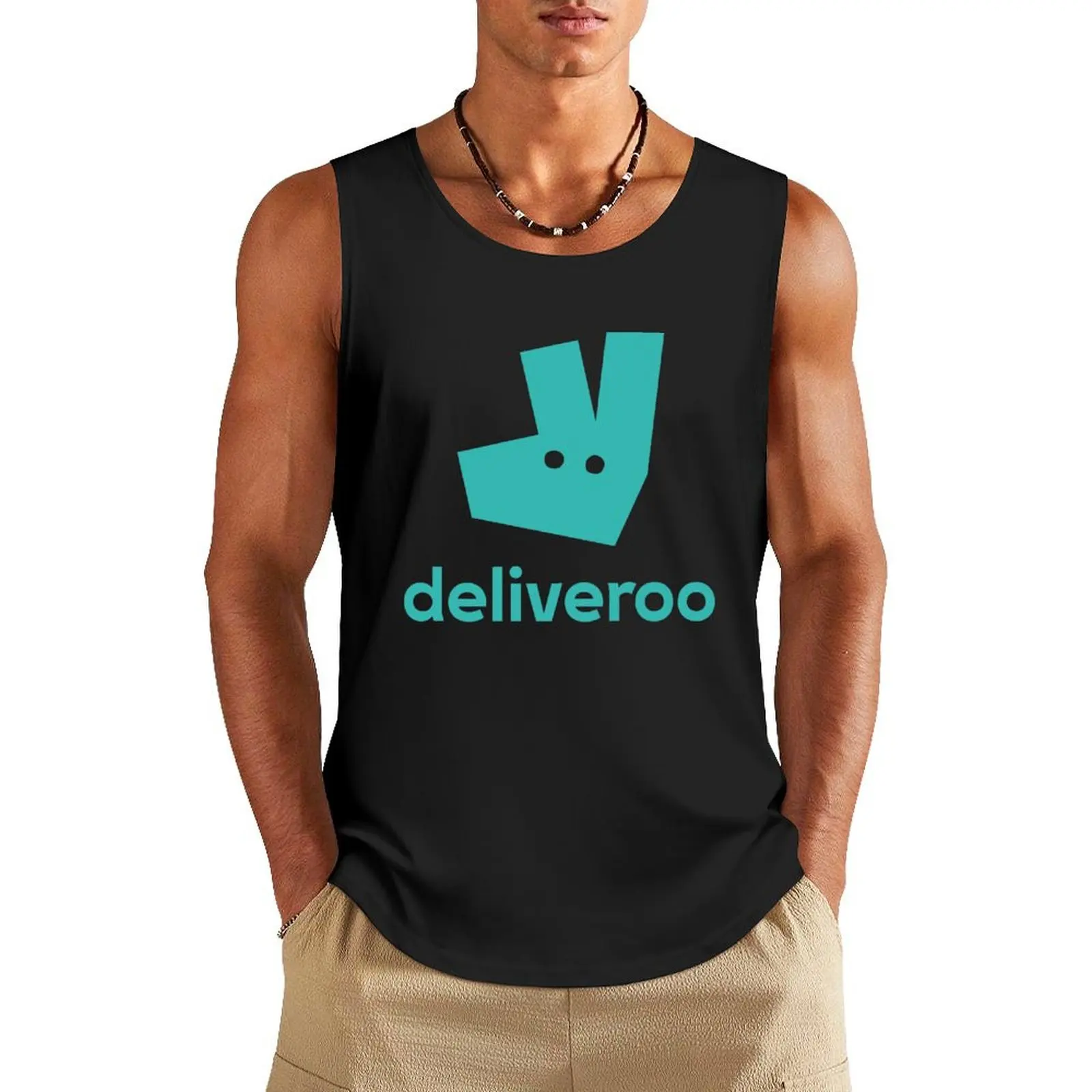 deliveroo Tank Top fashion 2024 man Men's summer t-shirt Man summer clothes