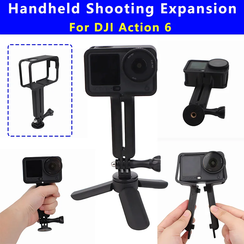 

Handheld Shooting Extension Fixing Bracket For DJI Osmo Action6 Camera Protective Frame Mount Adapter For ACTION 6 Accessories