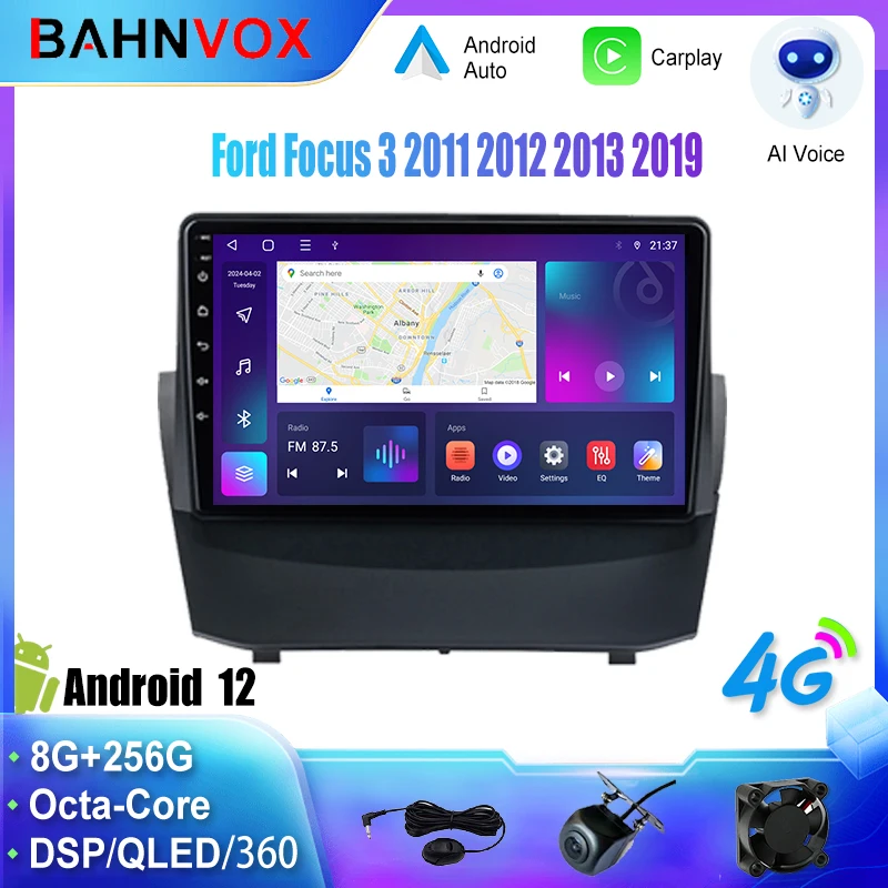 

Android Car Radio GPS Navigation Multimedia Video Player for Ford Focus 3 2011 2019 Stereo Tape Recorder Screen Carplay