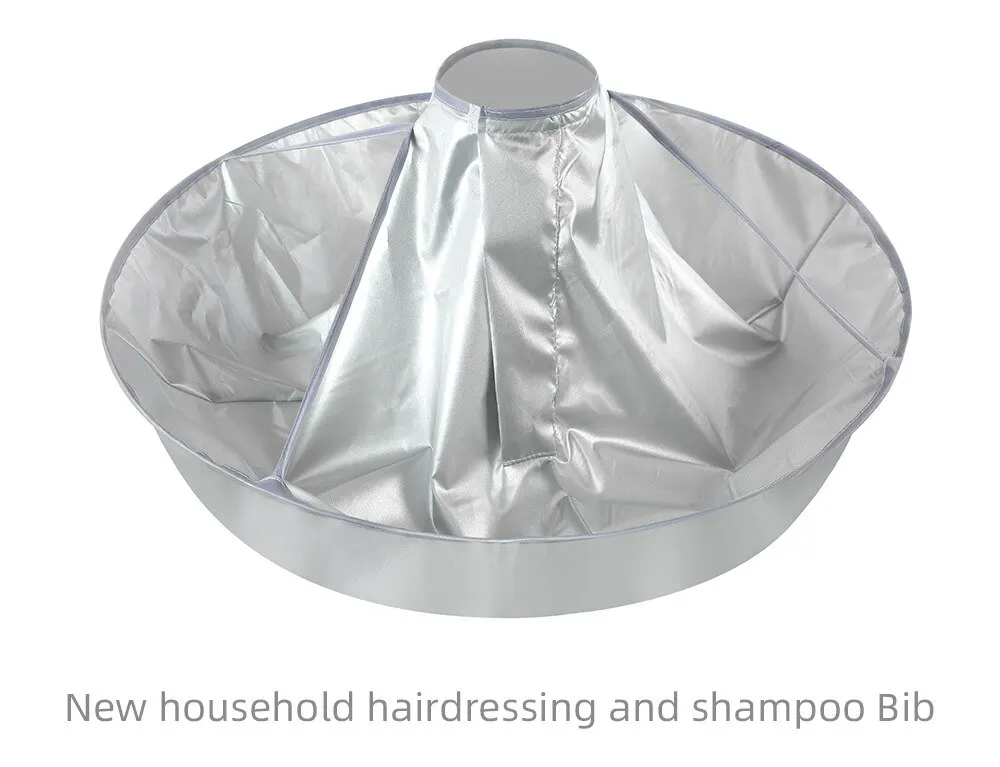 Adult Medium Size Haircut Cloak Cloth Hair Dye Three Dimensional Breathable Household Haircut Cloak Foldable Haircut Tool