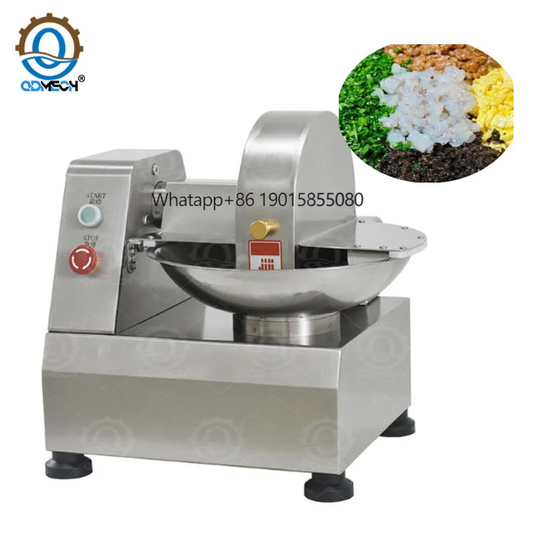 

DE QDMECH Industrial Meat Machine Small Automatic Vegetable Bowl Chopper Cutter with CE Certificate