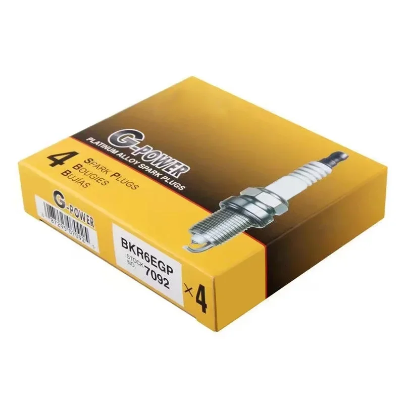 4/6pcs 7092 BKR6EGP Spark Plug for Audi A4 A6 Q5 BMW 320i 330i Mercedes-Benz C230 C32 AMG  Lexus IS GS RX Toyota VW Chevrolet