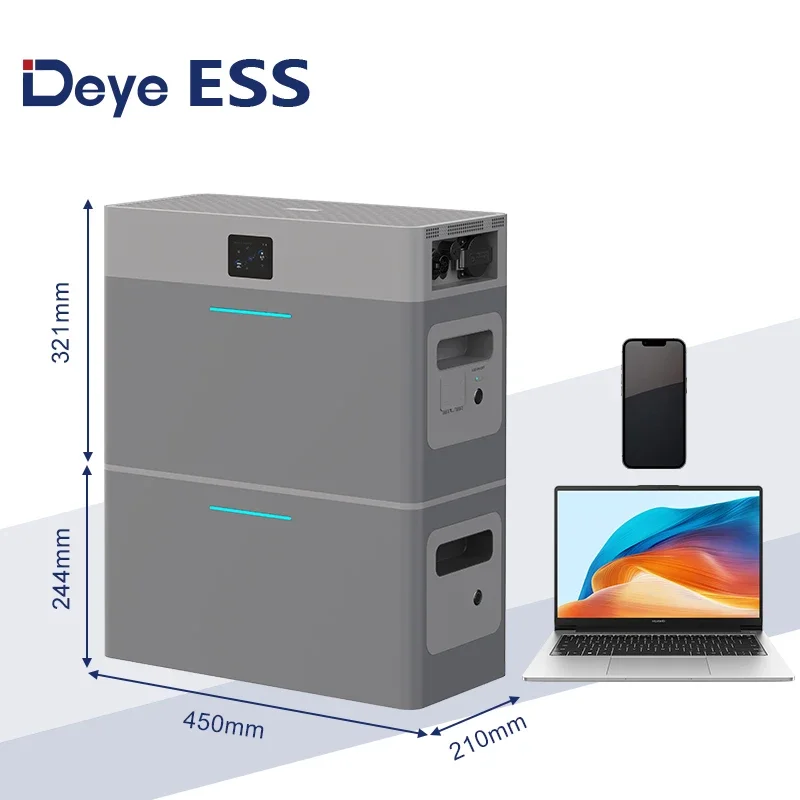 Deye ESS AE-FS2.0-2H2 All-in-1 Home Charge Baterie litowo-jonowe Magazynowanie energii słonecznej Bateria Lifepo4