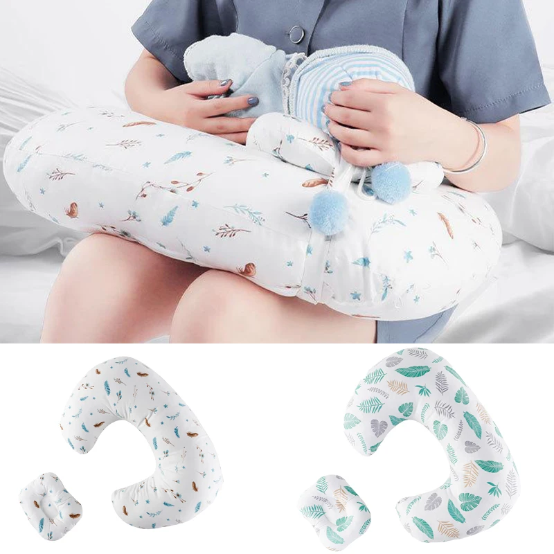 Baby Pillow Cotton Newborn Breastfeeding Pillow Soft Baby Learning Pillow Multifunctional Anti-spit U-Shape Pillow