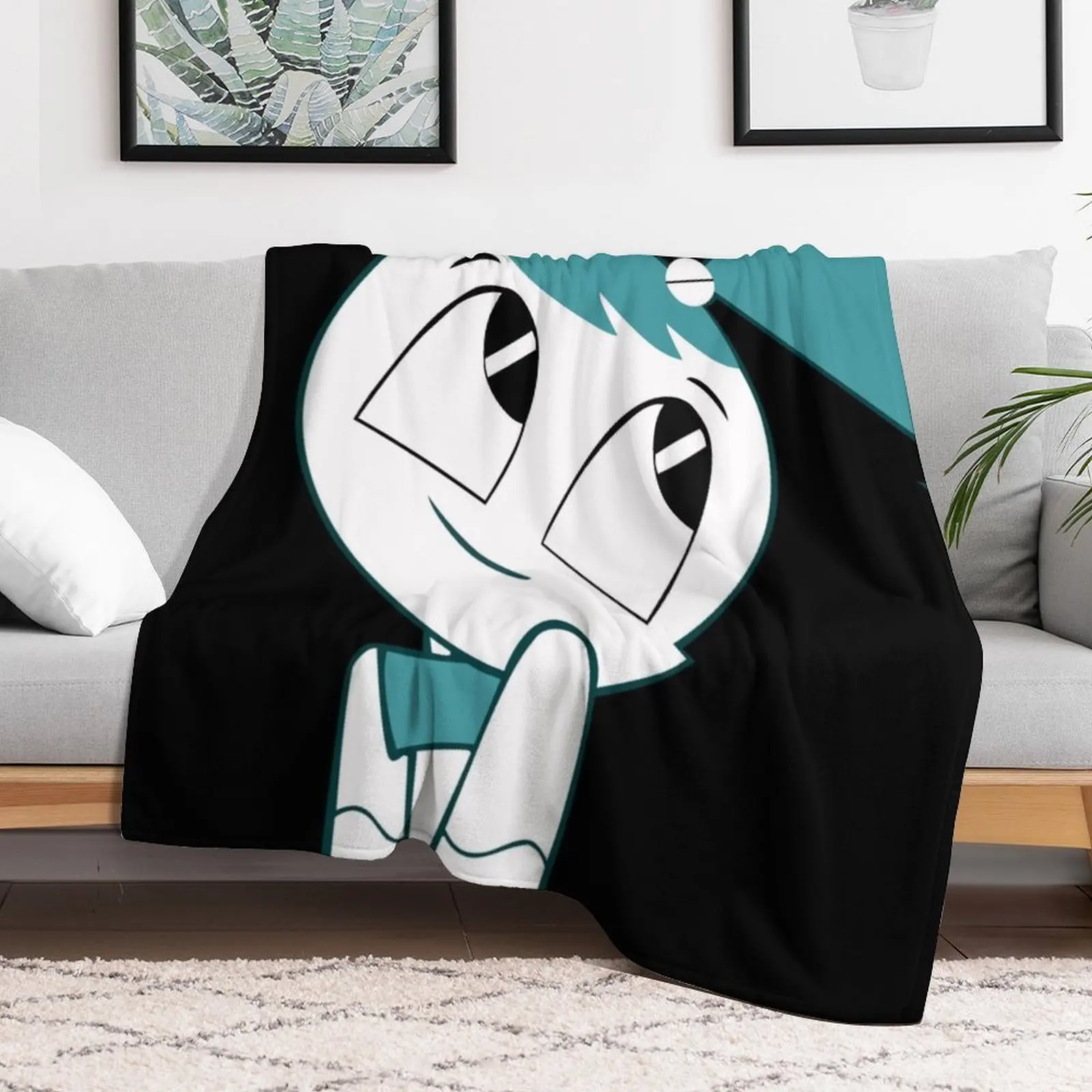 Jenny the Teenage Robot (XJ9) HD Throw Blanket Furry Summer Beddings Travel Extra Large Throw Blankets