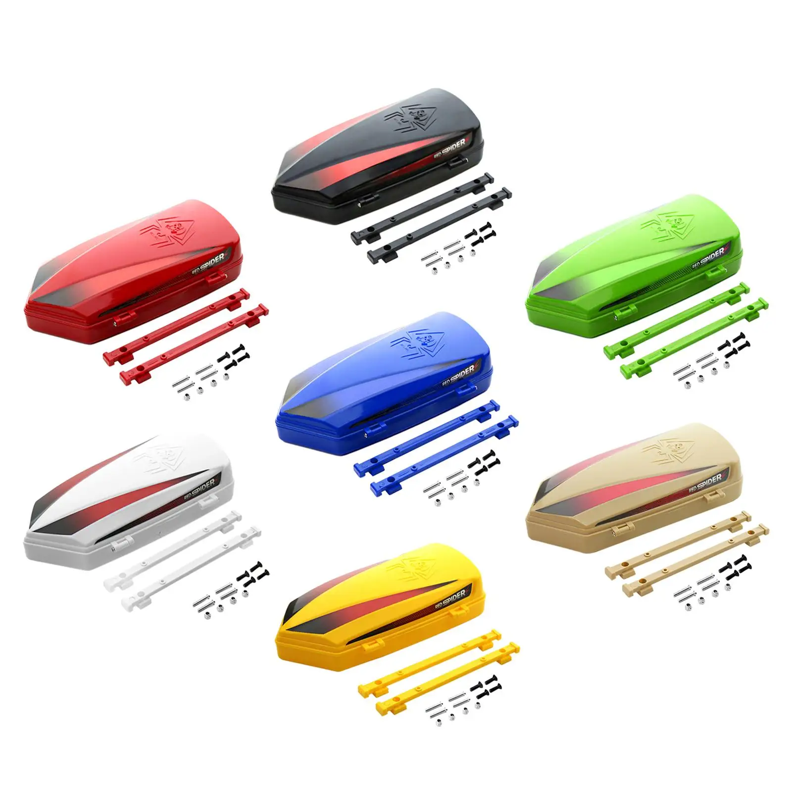 1:8 1:10 Portable Replacement Parts Streamlined Roof Luggage Box for RC Hobby Car Crawler Vehicles Trucks DIY Accessories