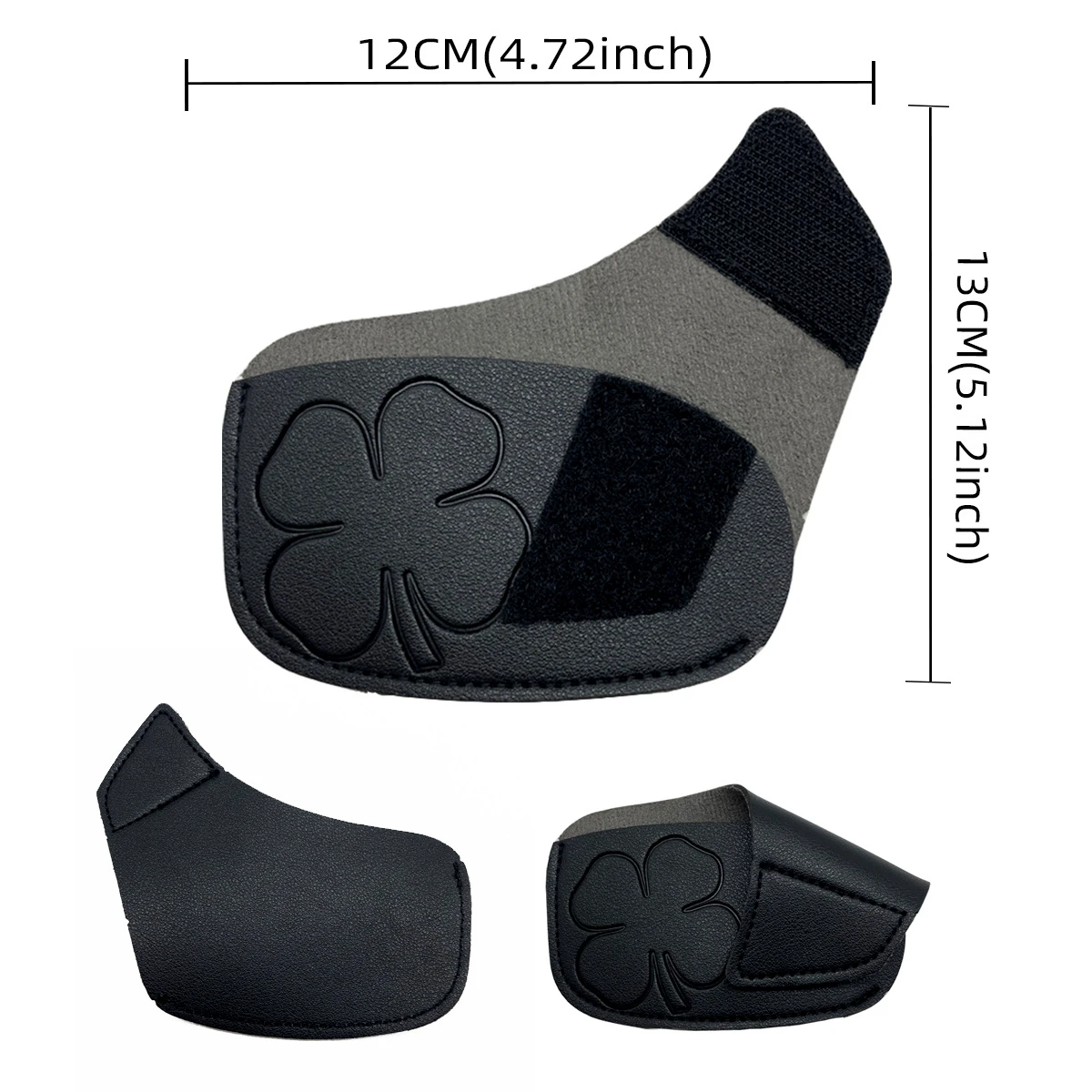 Universal Golf Iron Head Cover, PU Material, Four-Leaf Clover, Durable, Convenient, Protection, 10 Colors, New