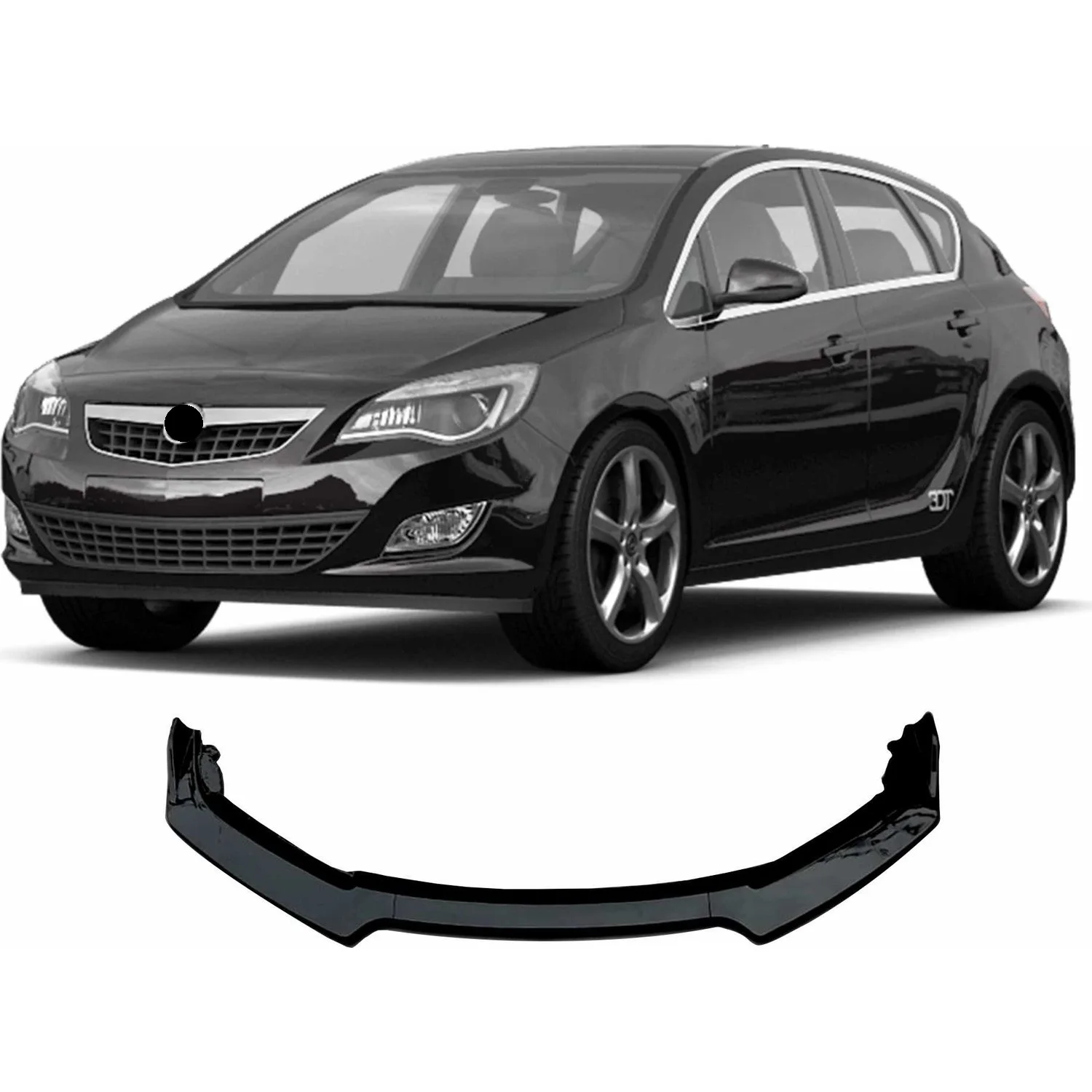 For Opel Astra J Case Front Bumper Attachment Spilitter Universal Front Lip Car Styling Auto Accessory 3 Pcs Body Kit