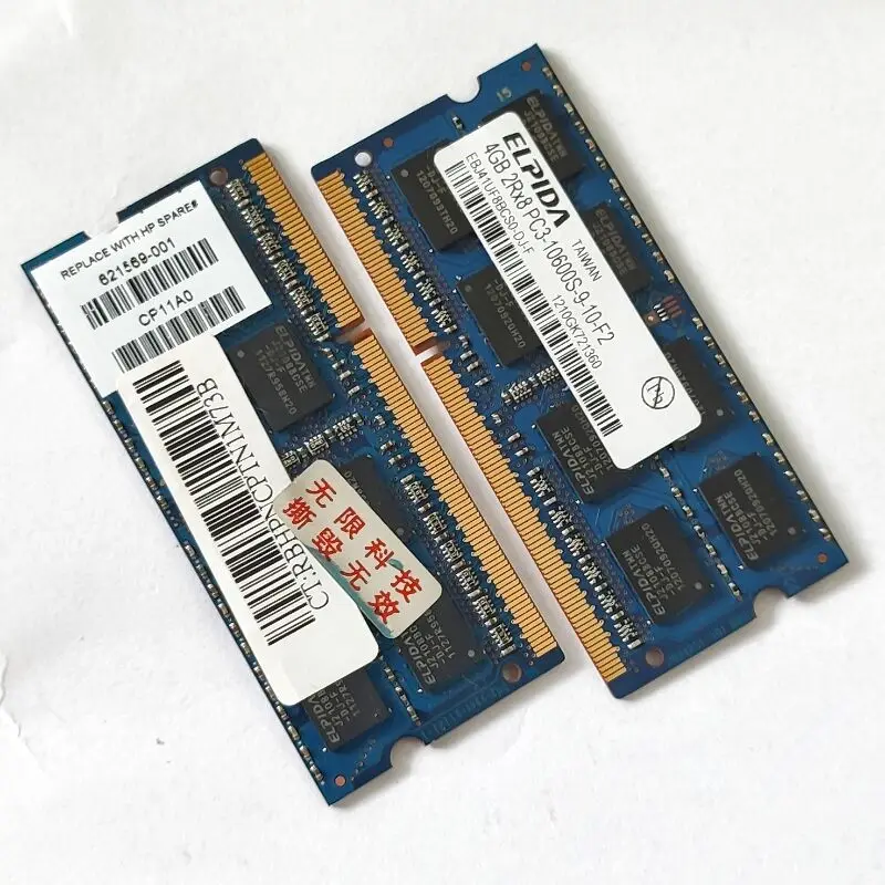 Carneiros DDR3 4GB 1333MHz de memória Portátil ddr3 ELPIDA 4GB 2Rx8 204PIN PC3-10600S 1.5V SODIMM