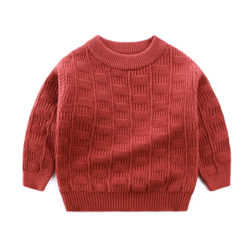

Осень-зима, новинка 2023 года, свитер для маленьких мальчиков, детская вязаная одежда для девочек, детский пуловер, джемпер, пальто, однотонный свитер для малышей, От 1 до 7 лет
