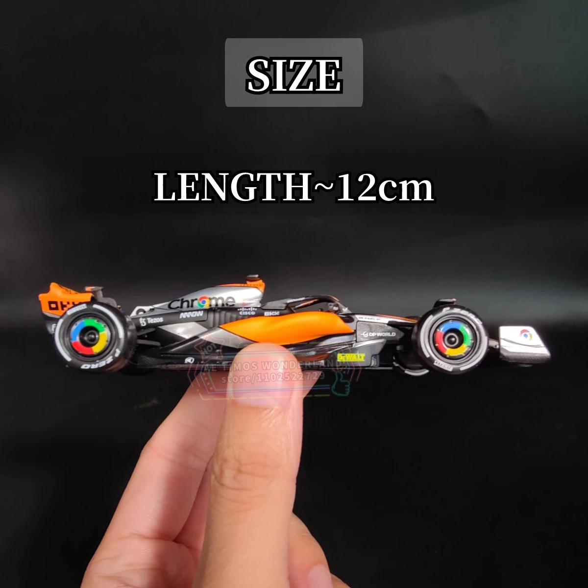 Bburago 1:43 F1 2023 Mclaren MCL60 Car Model Piastri Norris Signature Showcase Formula 1 Toy Miniature Replica Xmas Gift